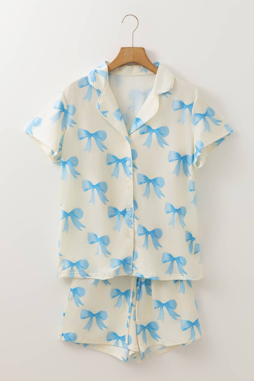 Blue Bow PJ Set