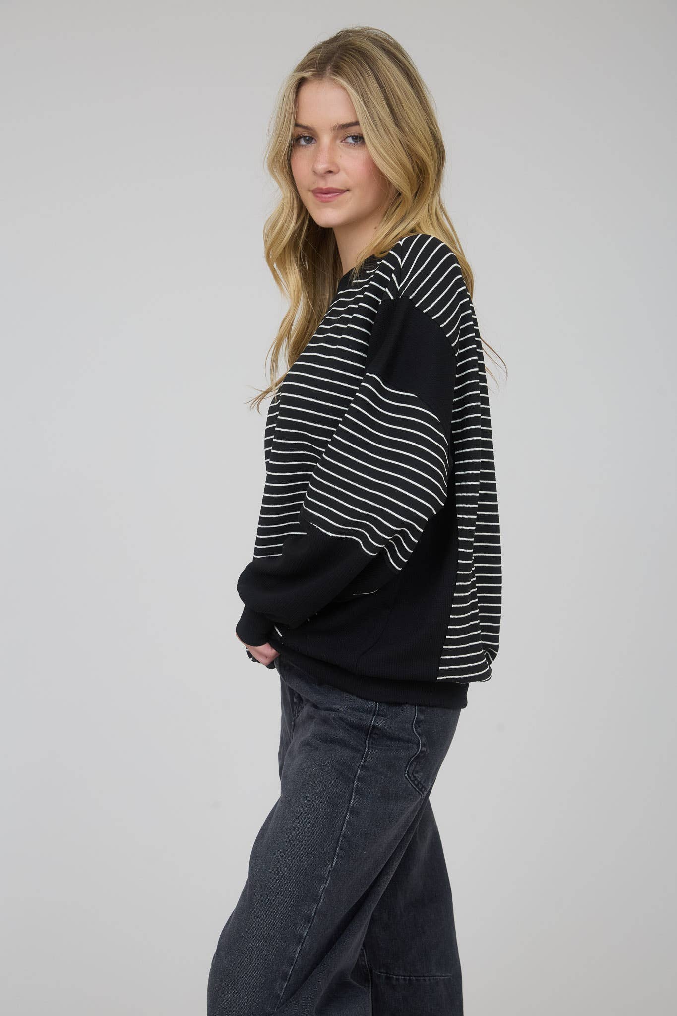 Sarah Stripe Knit Top