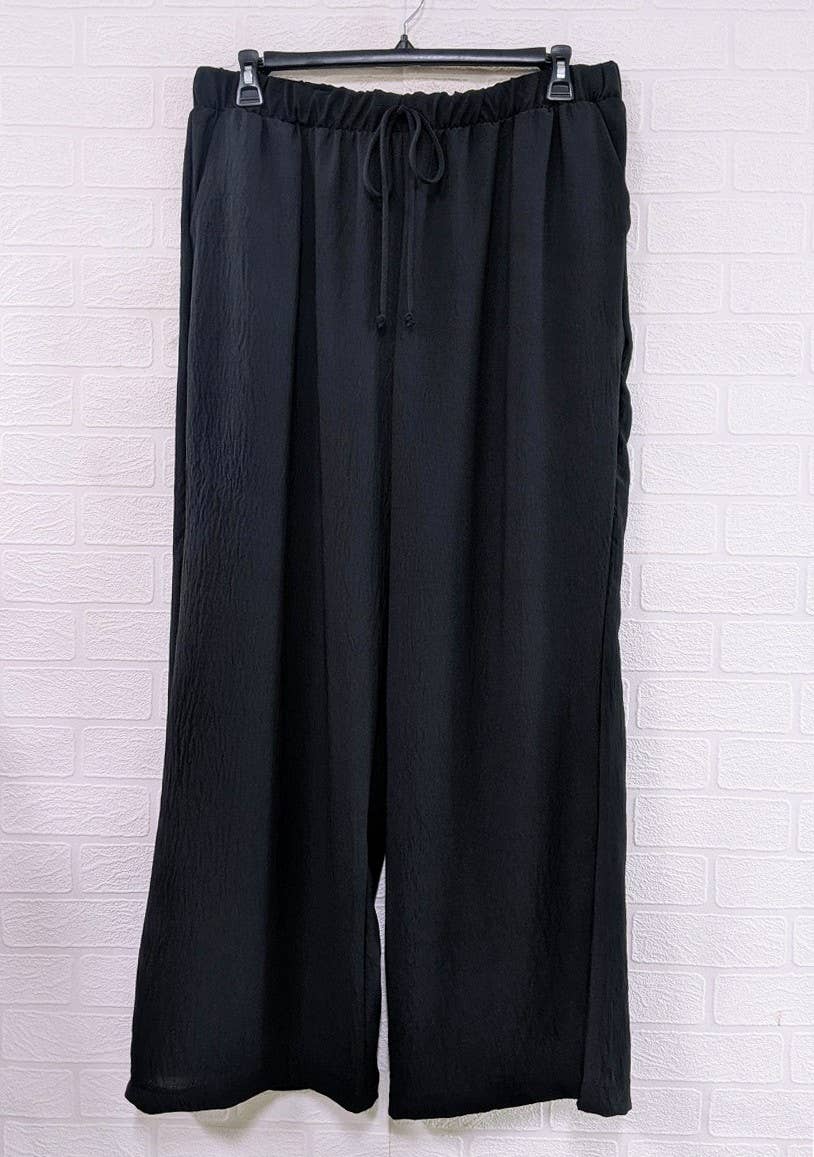 Plus Size Woven Pant - Black