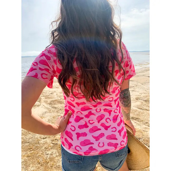 Blush & Bashful Mesh Top