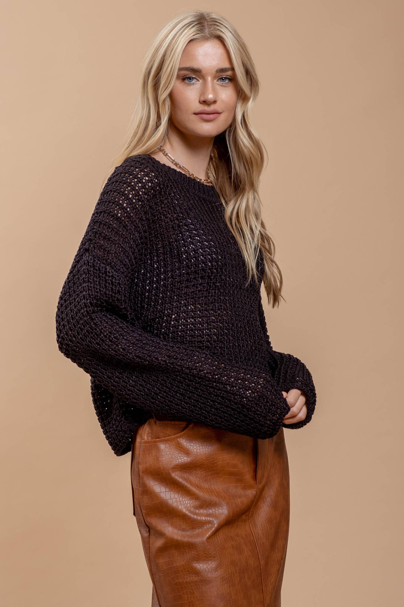 Crochet Knit Sweater