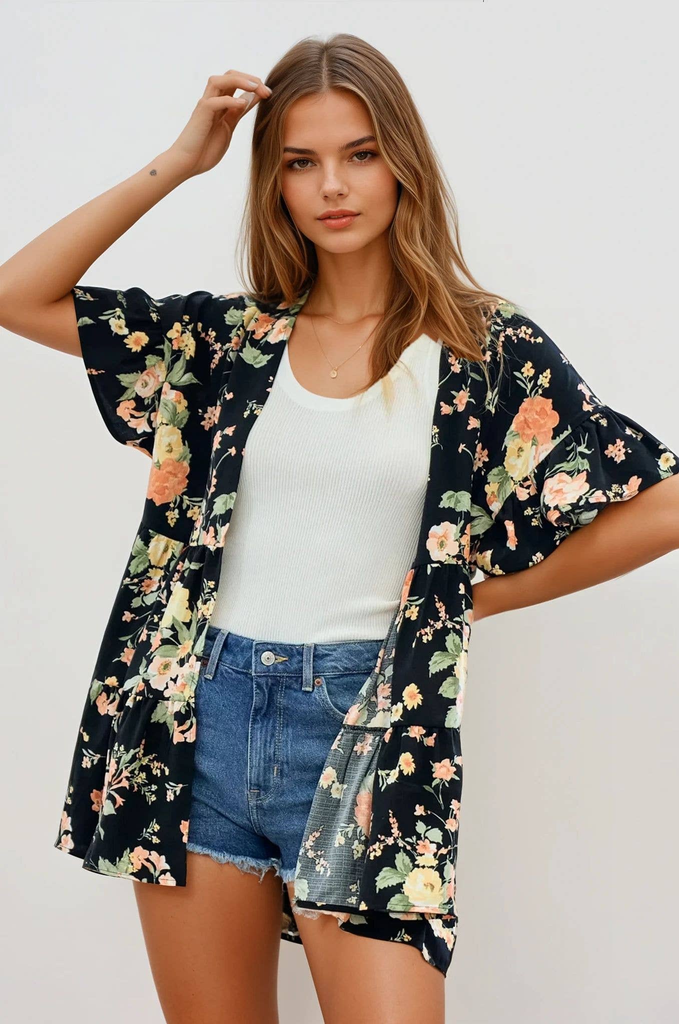 Tiara Floral Kimono