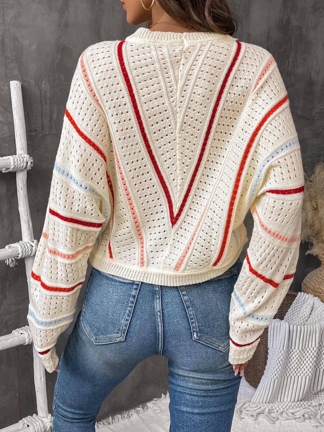 Striped Knit Sweater