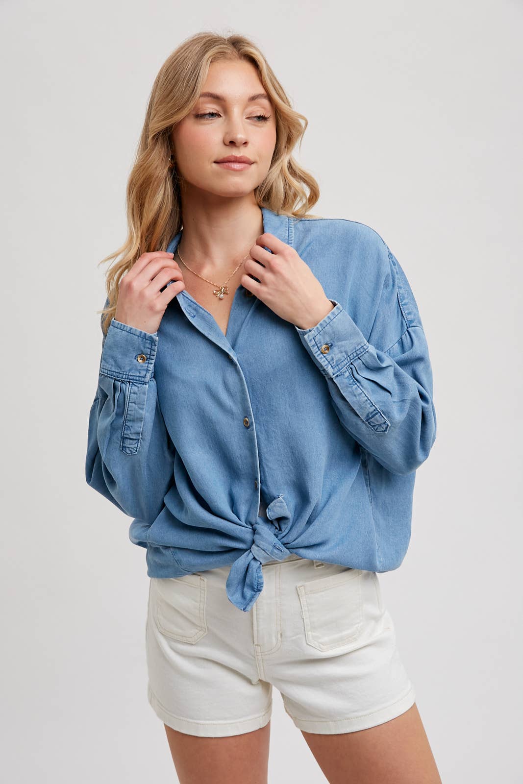 Tessa Button Down Denim