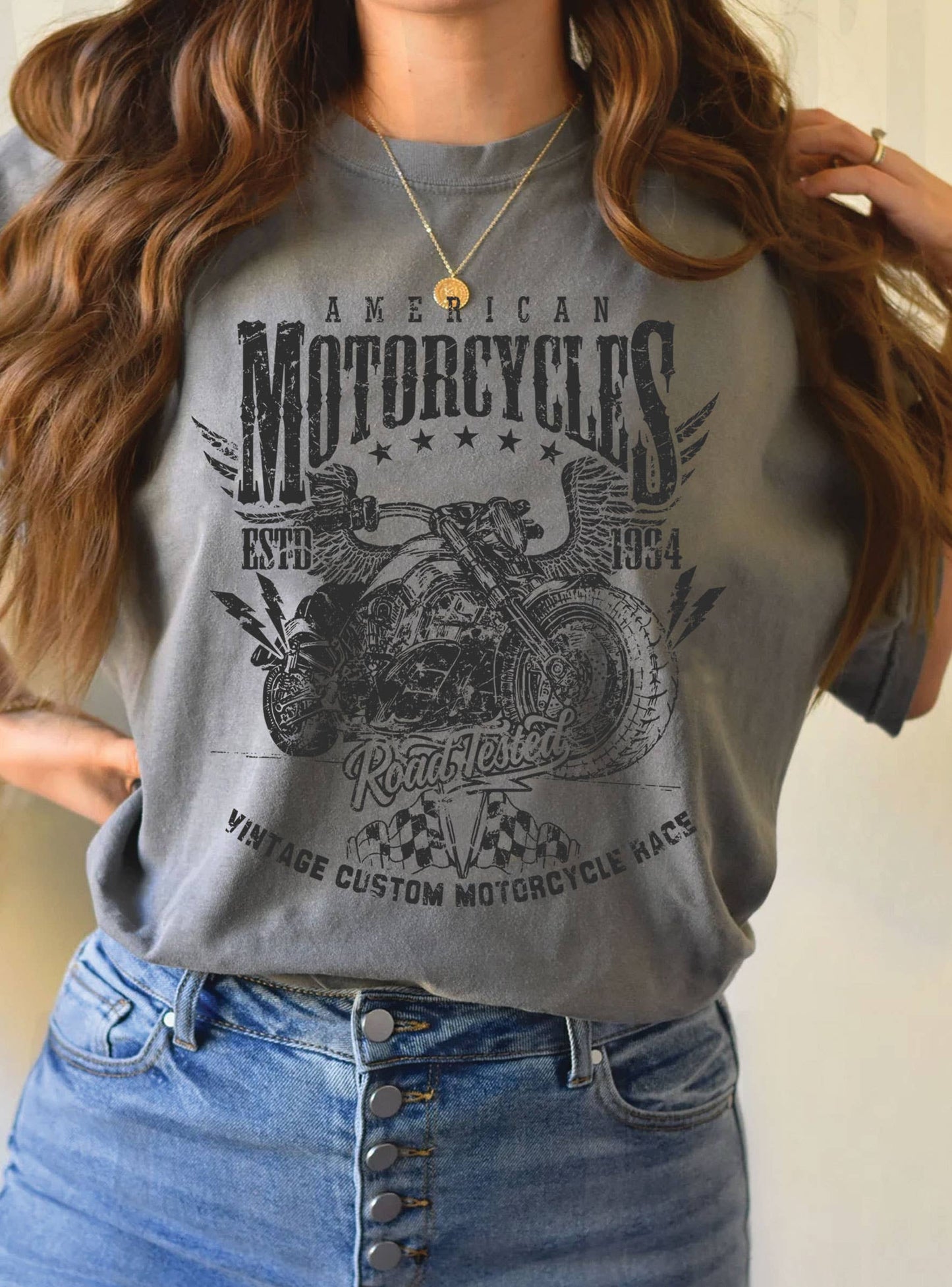 American Motorcycle Graphic Tee