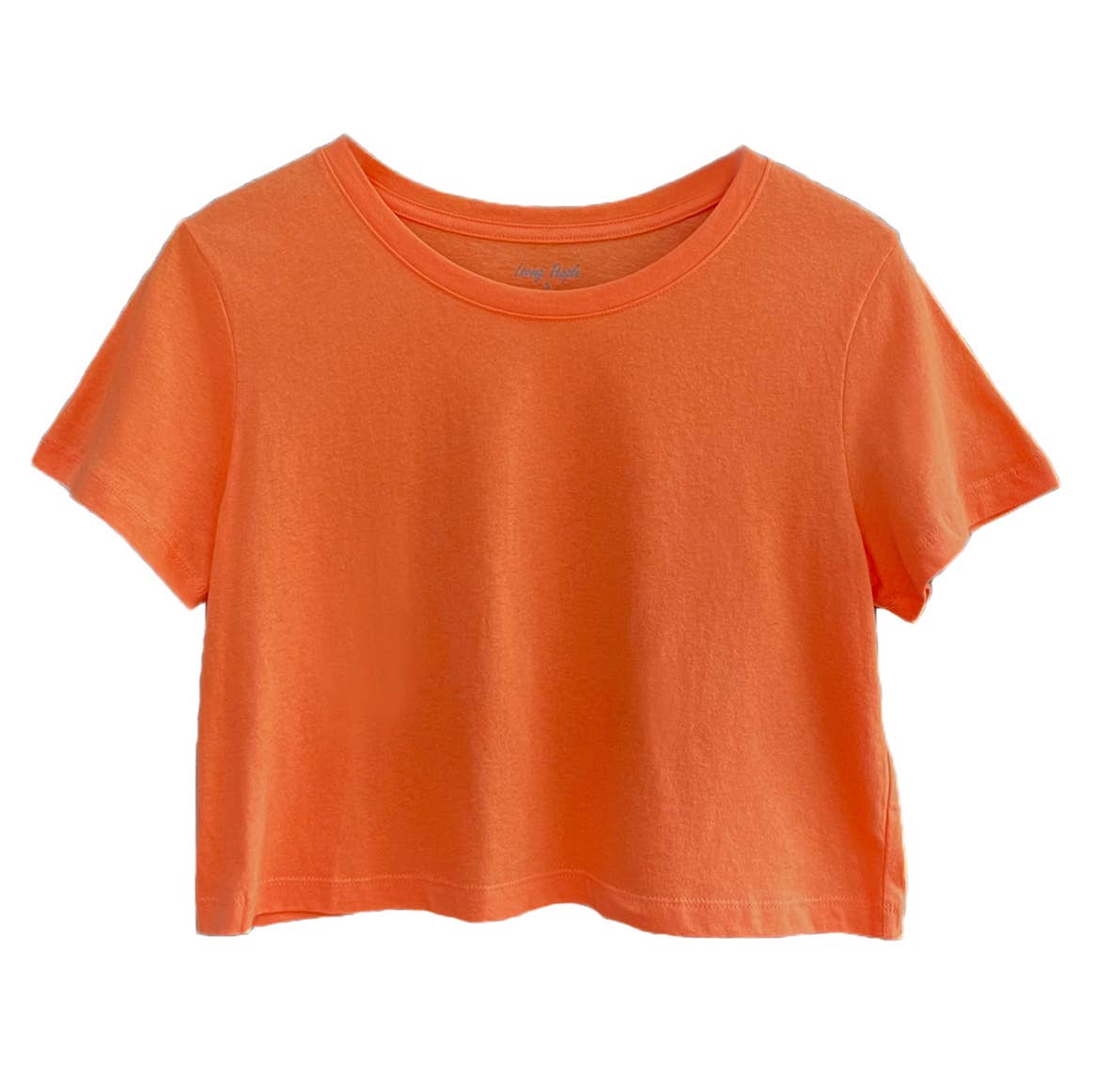 Carli Cotton Crop Top - Bright Orange