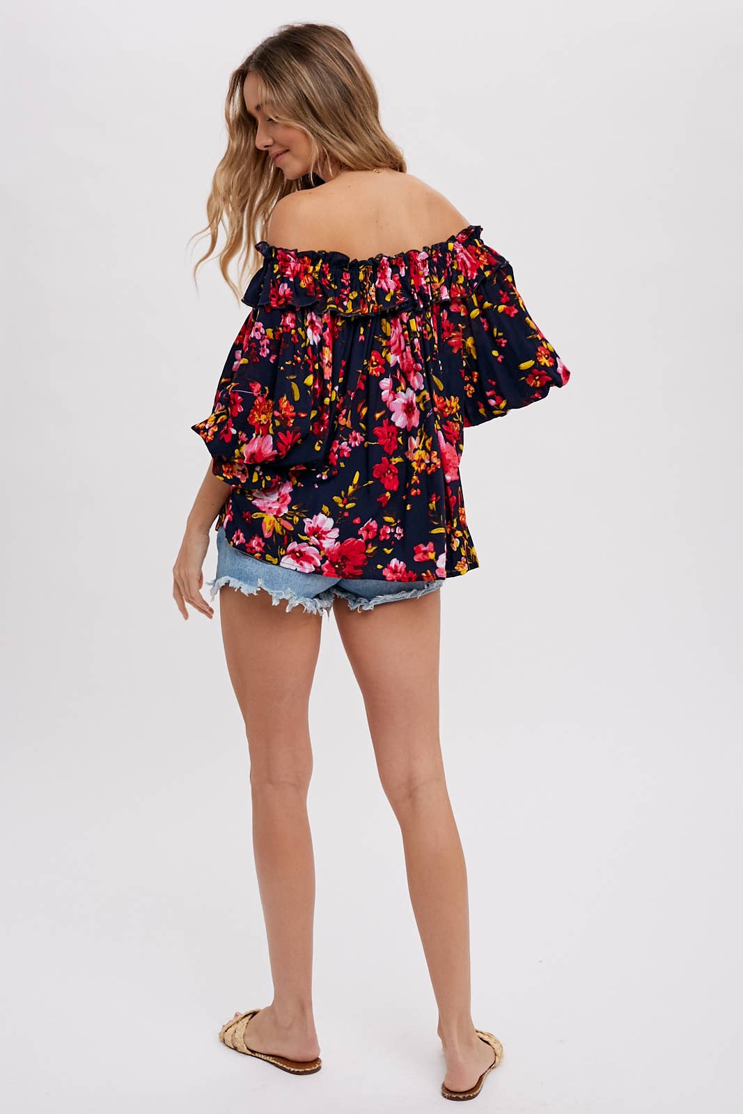 Off The Shoulder - Navy