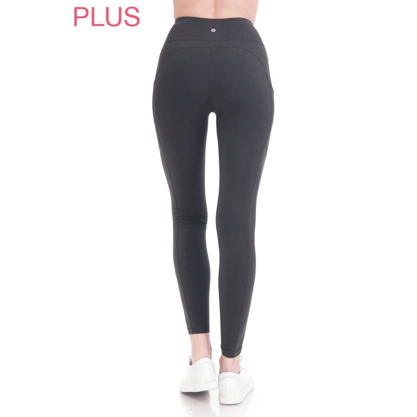 PlusSize High Waist Leggings - Charcoal