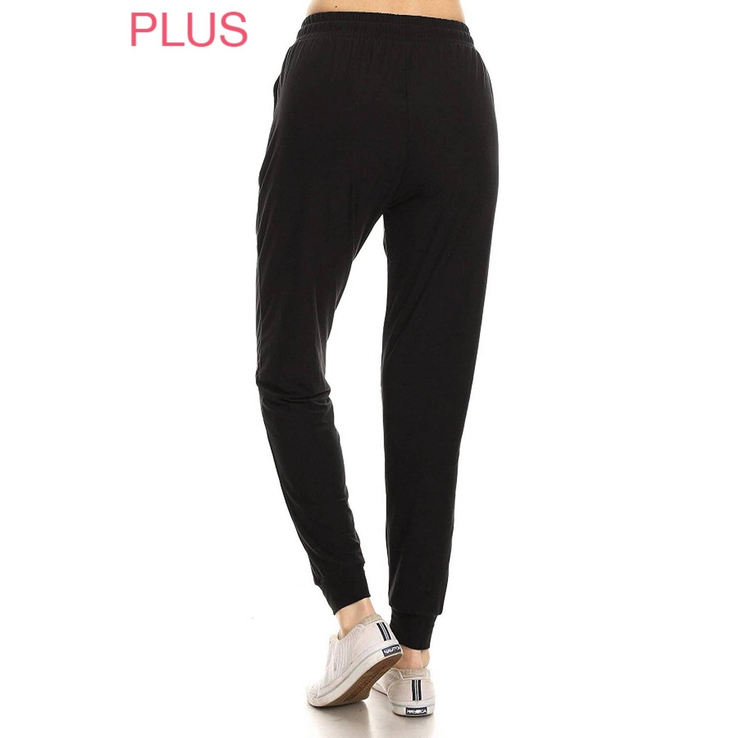 Plus Size Joggers - Black