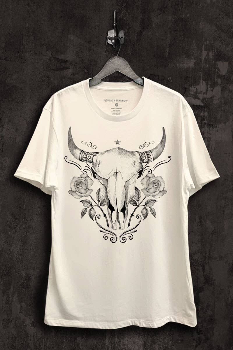 Skull Flowers Graphic T