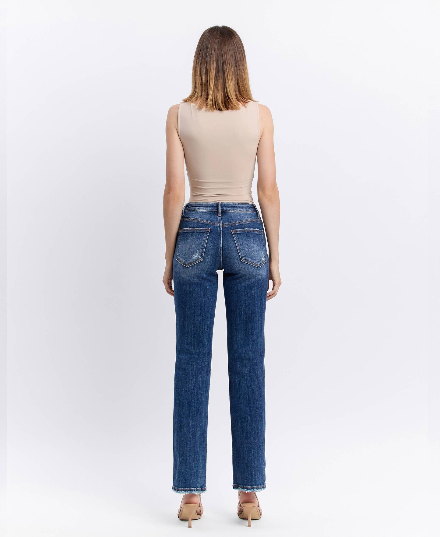 Rae Mid-Rise Straight Jeans