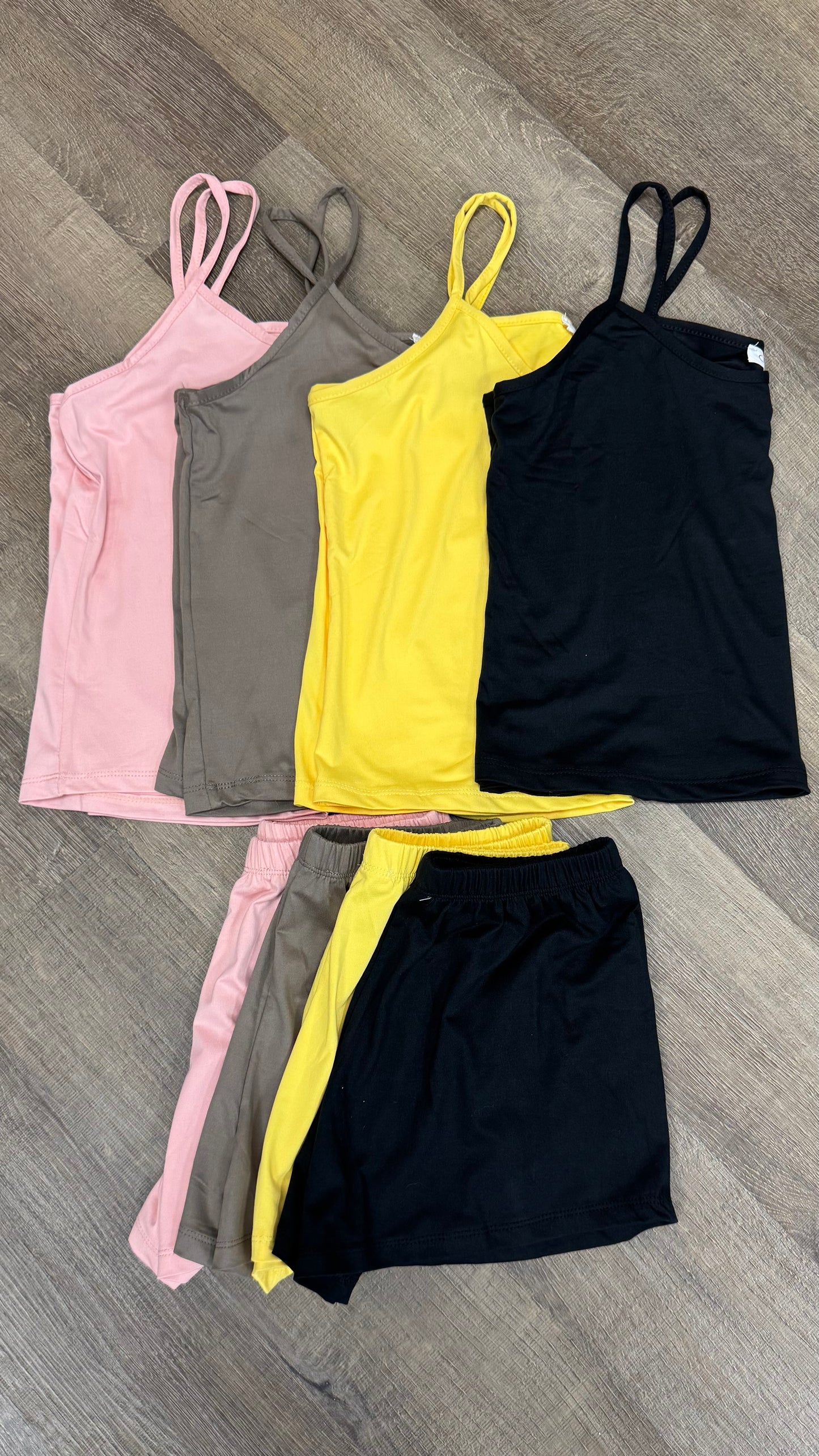 Cami Top & Shorts Lounge Set - Black