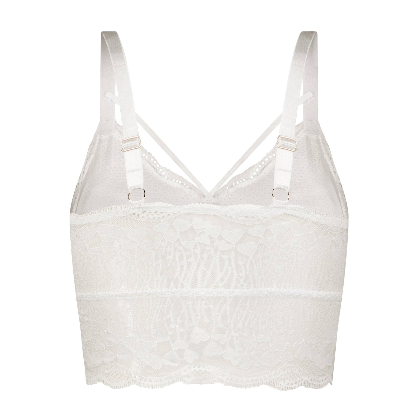 Luna Lace Bralette - White