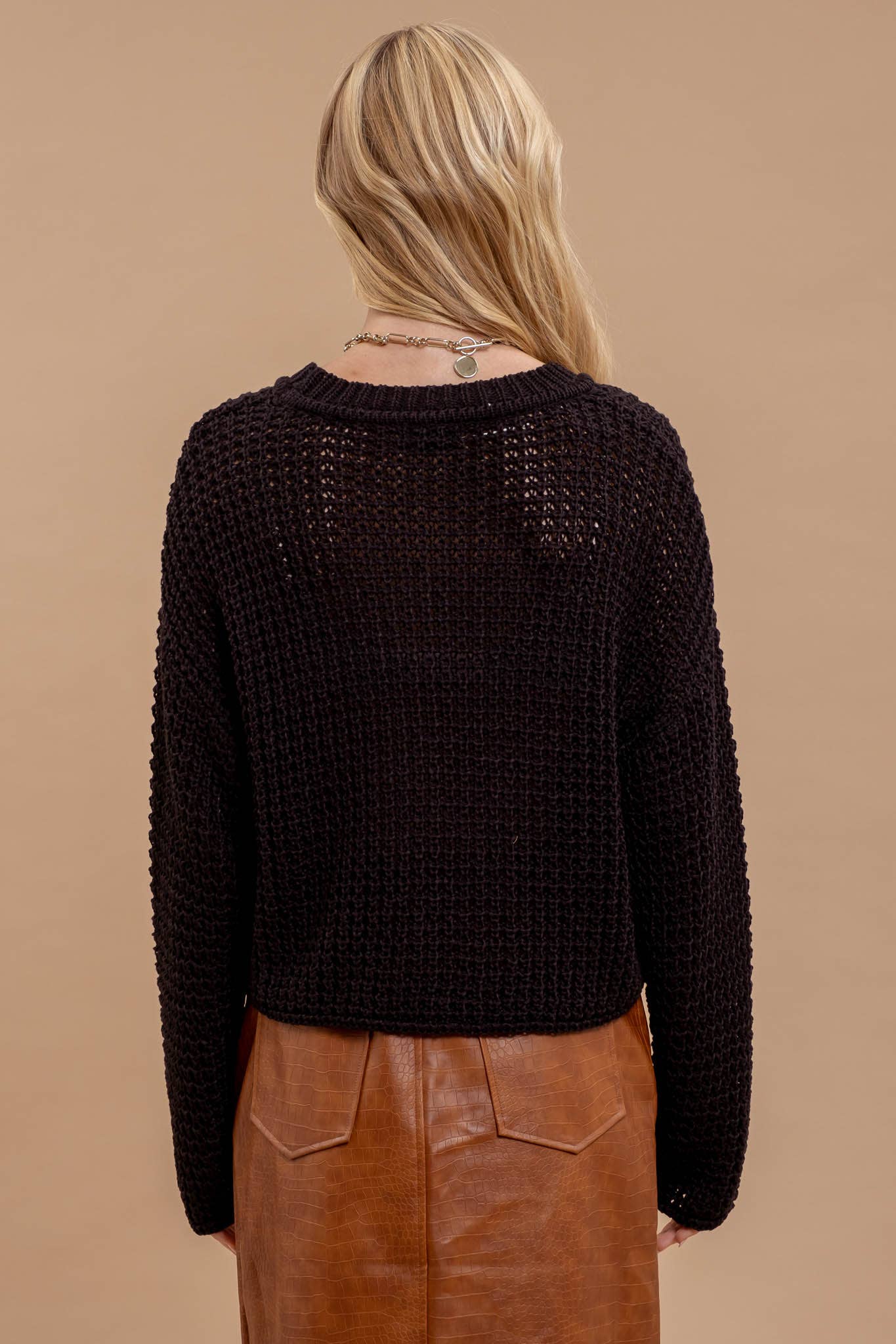Crochet Knit Sweater
