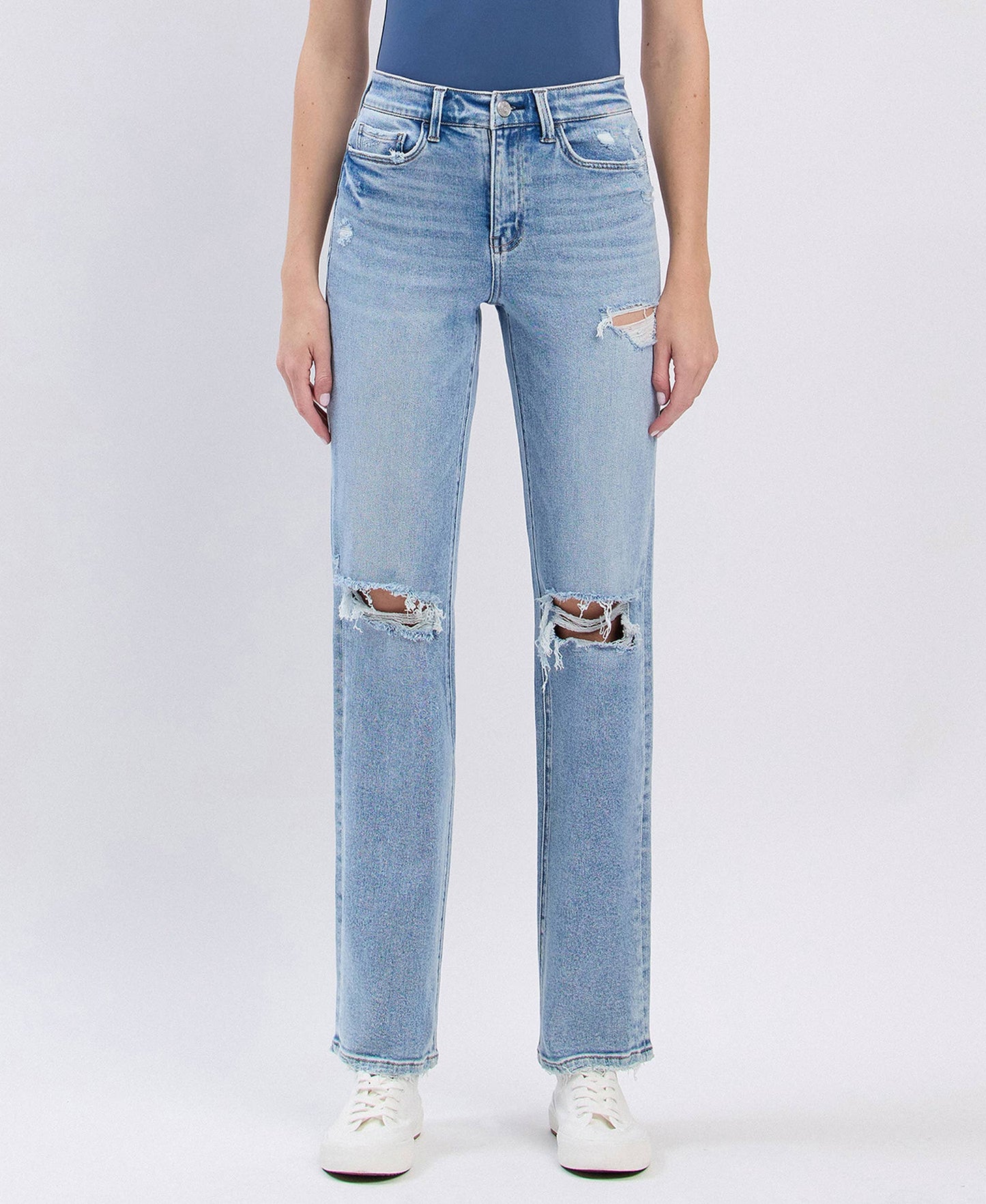 Hannah High Rise - Straight Jeans