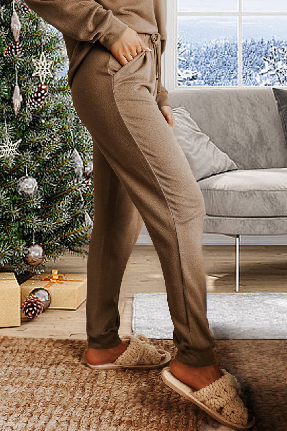 Lauren Lounge Set - Khaki