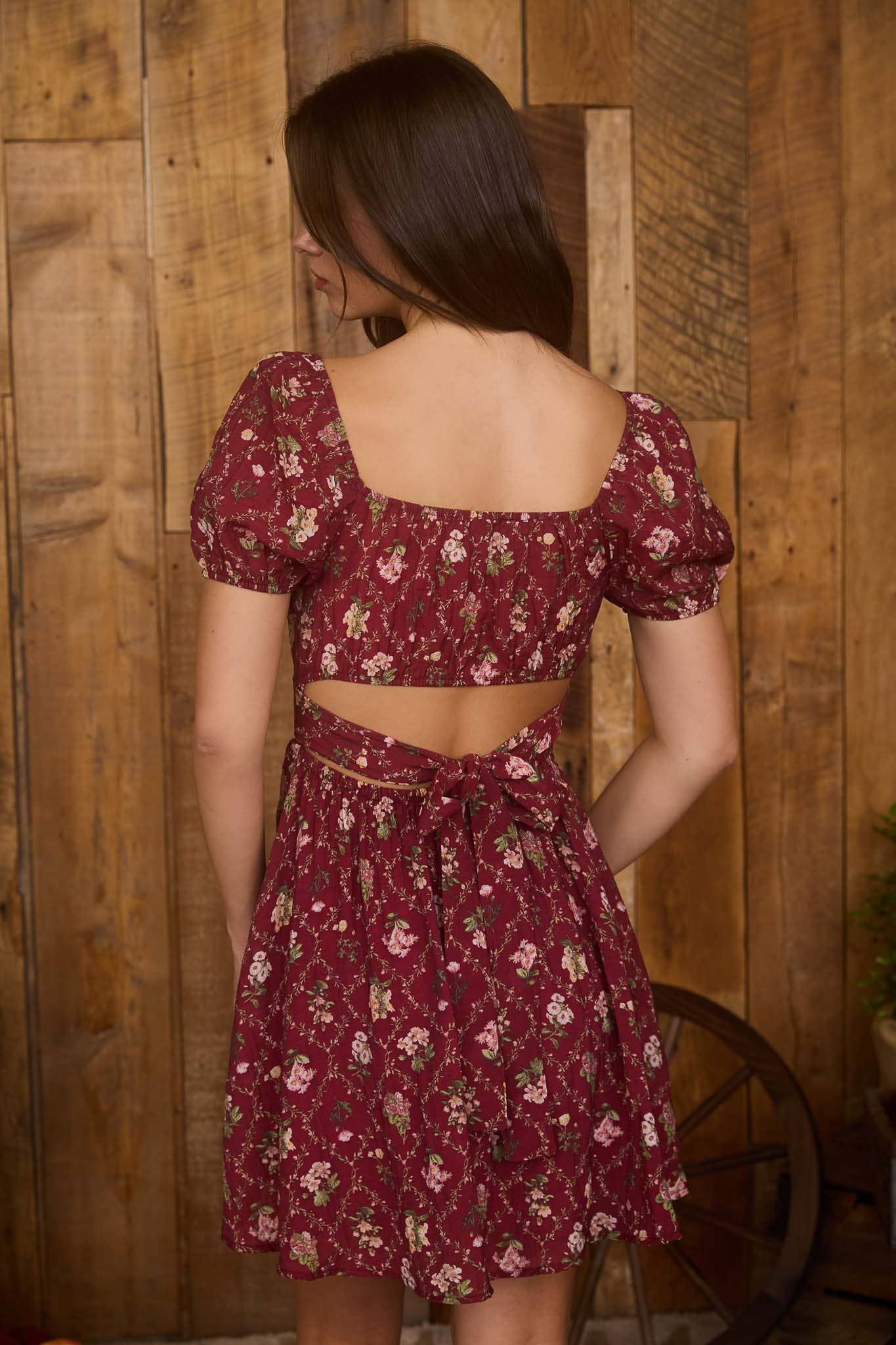 Floral Corset Mini Dress