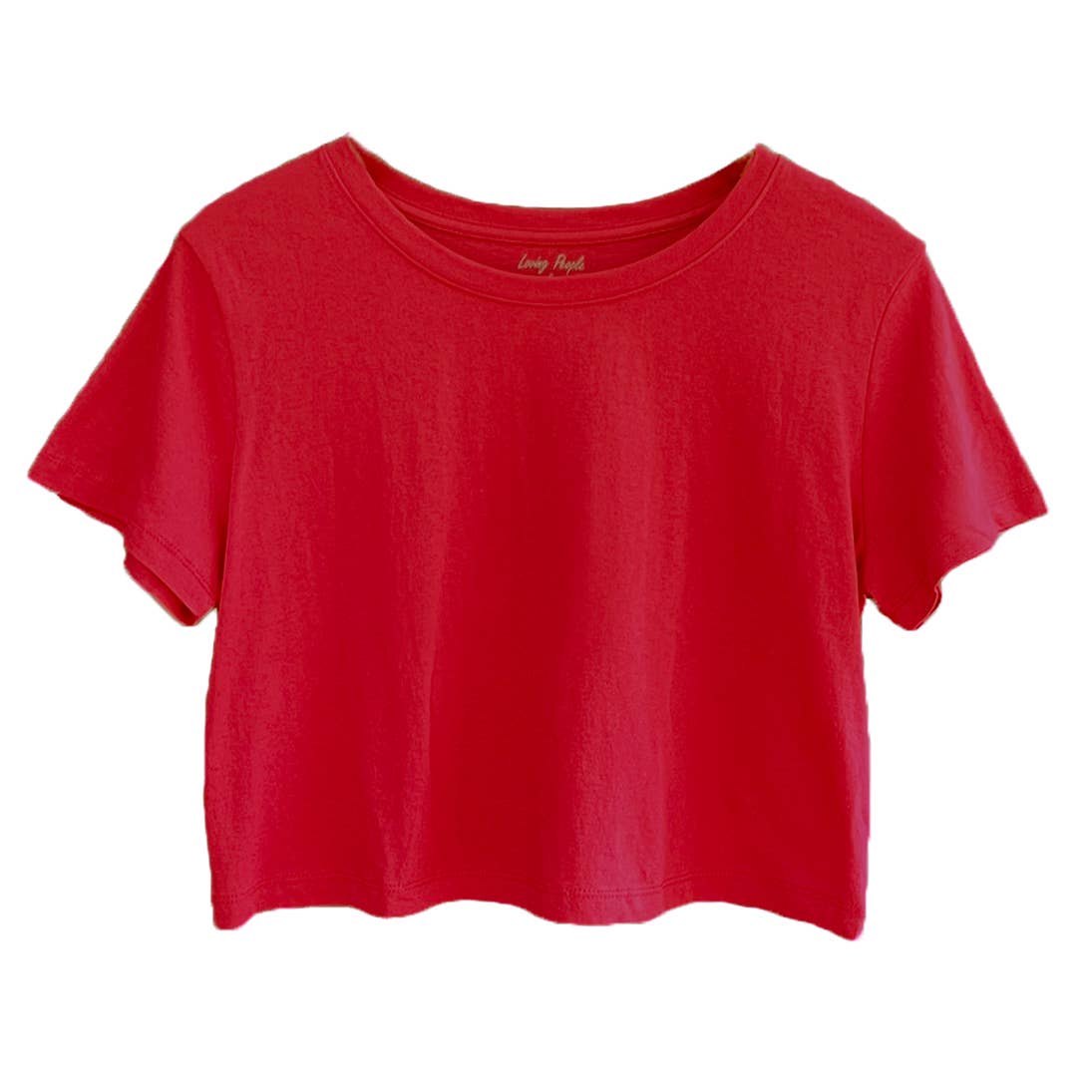 Carli Cotton Crop Top - Red