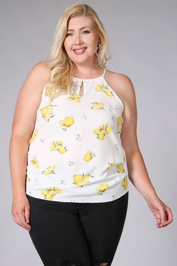 Plus Size Lemon Cami Top