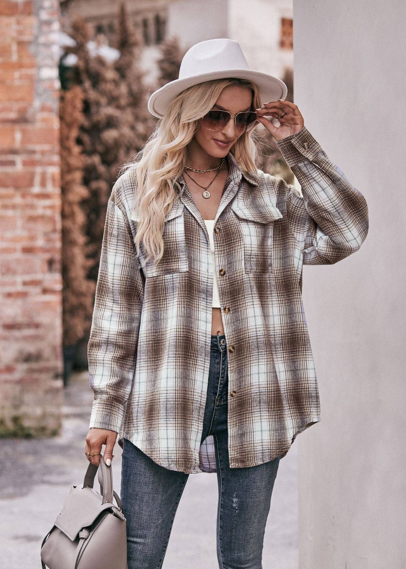 Faith Flannel - Coffee