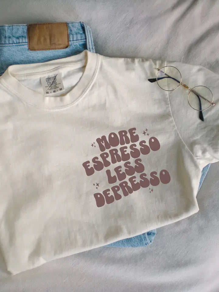 More Espresso Less Depresso - Ivory
