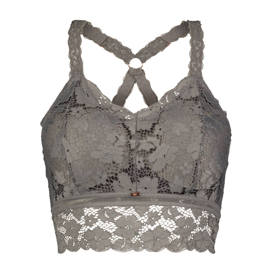 Juliette Lace Bralette by JadyK - Charcoal