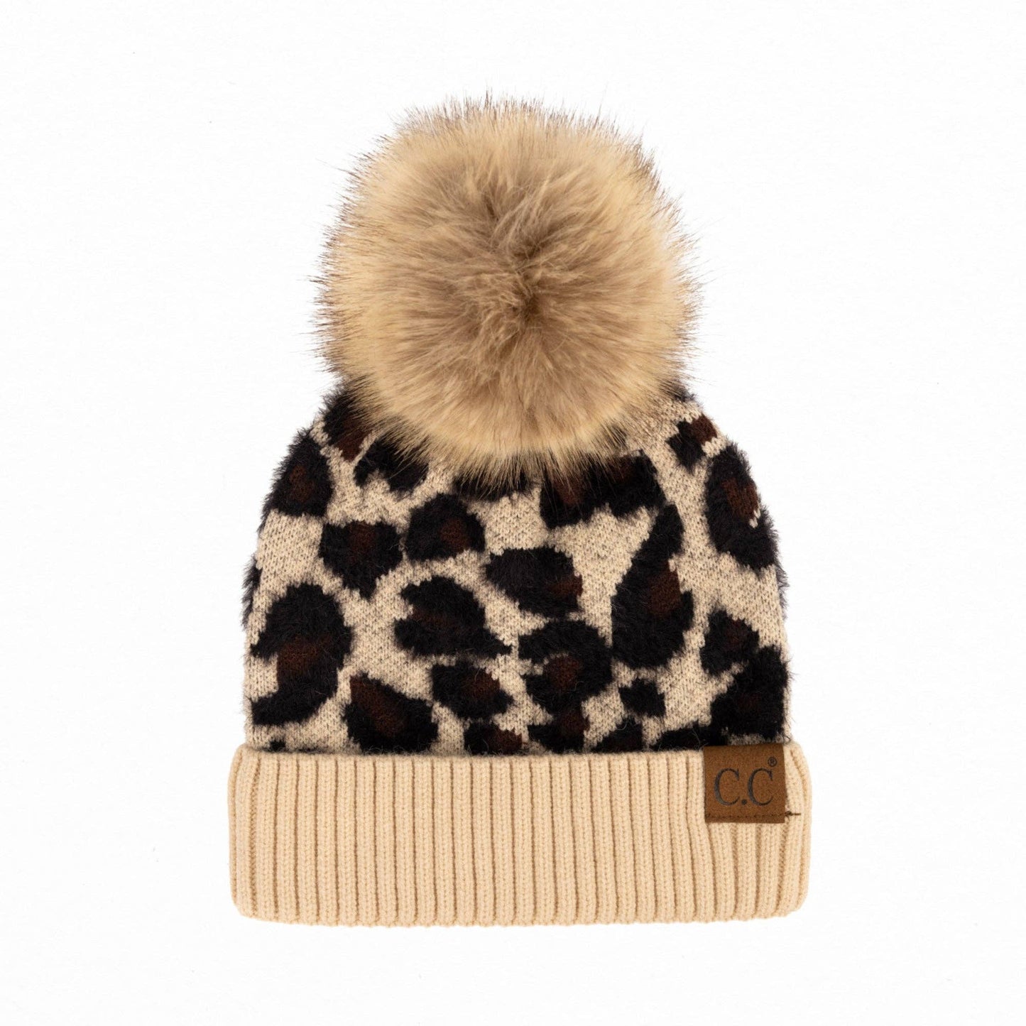 CC Beanie Leopard - Beige