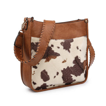 Chloe Cow Crossbody w/Guitar Strap