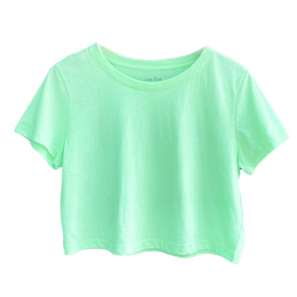 Carli Cotton Crop Top - Mint