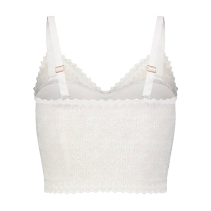 Skye Lace Bralette - White