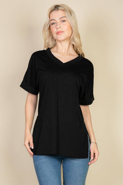 Batwing Sleeve Side Slit