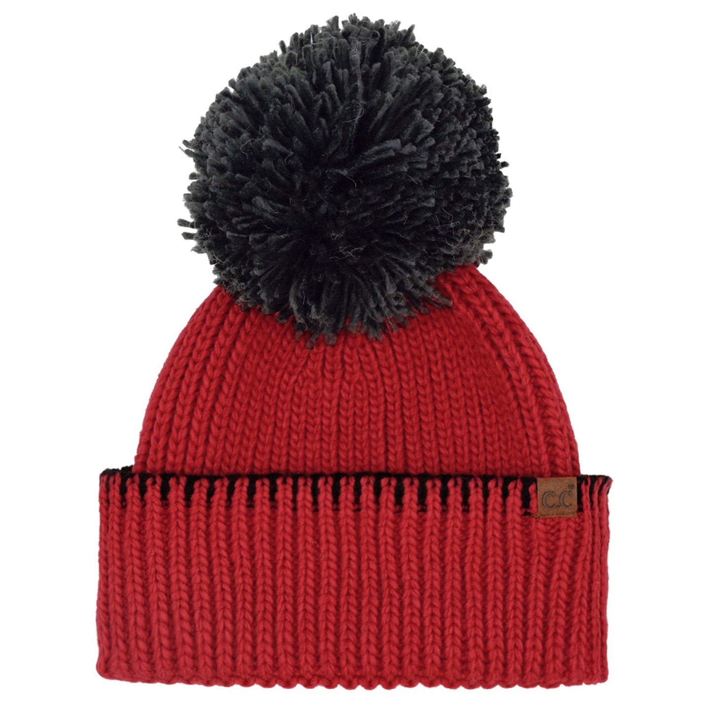 C.C  Yarn Pom - Red/Blk