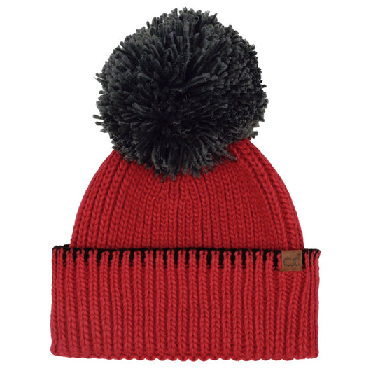 C.C  Yarn Pom - Red/Blk