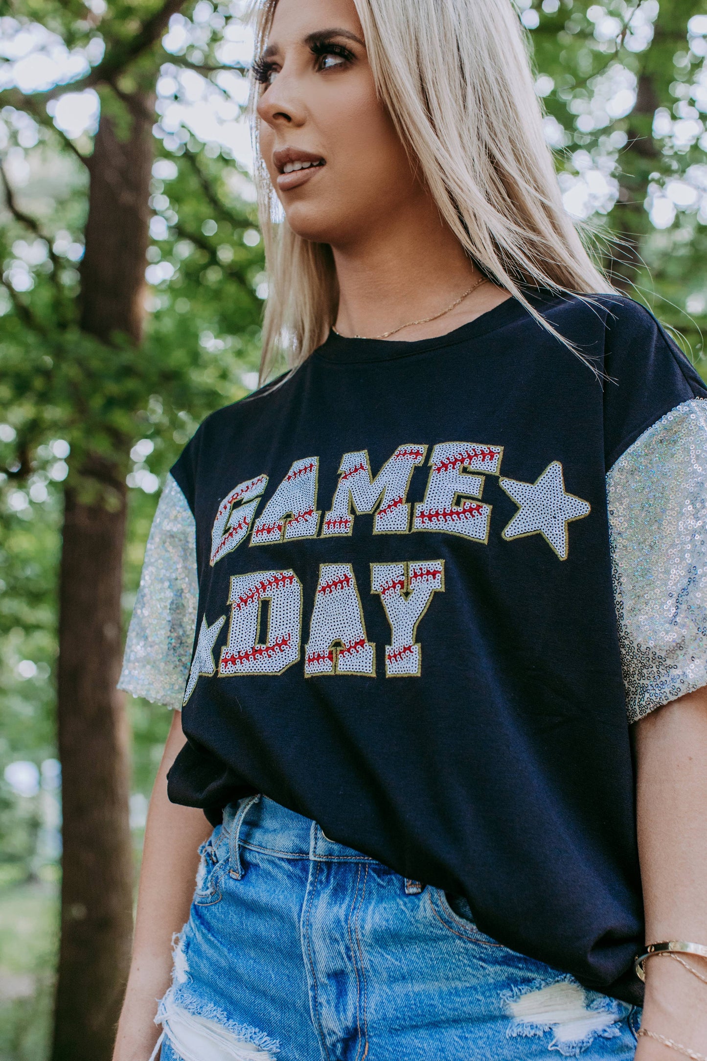 Baseball Game Day w/Sequins
