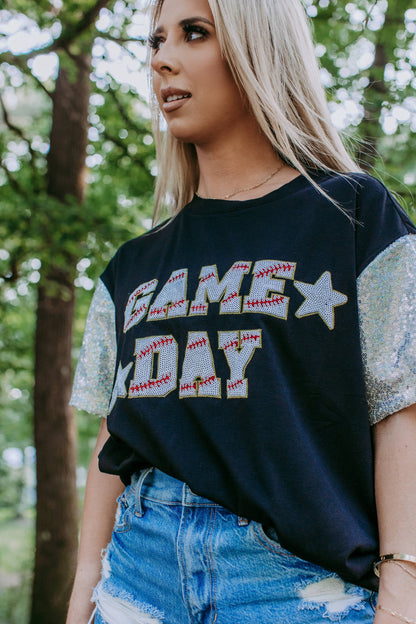 Baseball Game Day w/Sequins