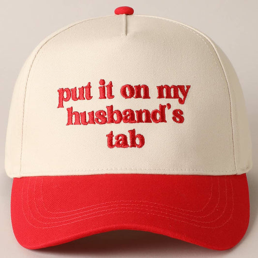 Put It On My Husband's Tab - Red