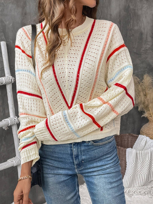 Striped Knit Sweater