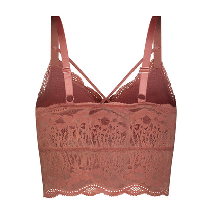 Luna Lace Bralette - Brick