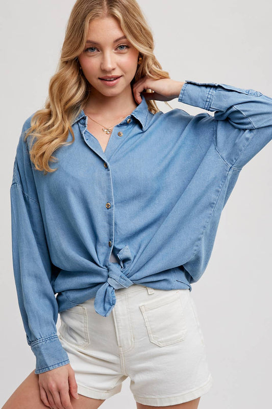 Tessa Button Down Denim