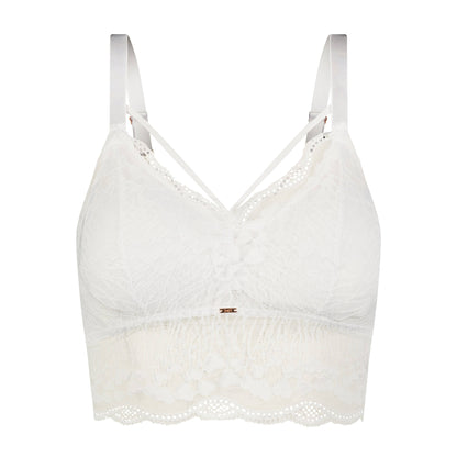 Luna Lace Bralette - White
