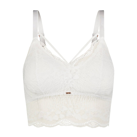 Luna Lace Bralette - White
