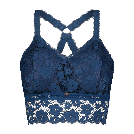 Juliette Lace Bralette by JadyK - Navy Blue