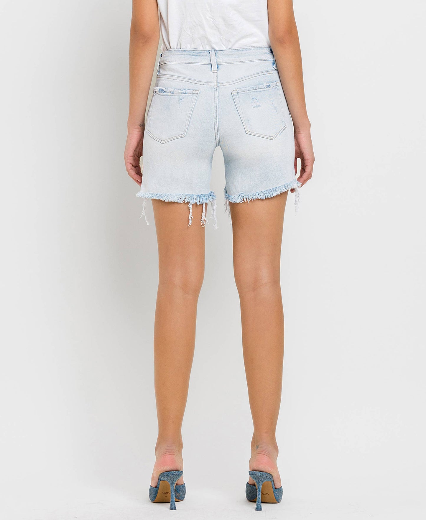 Loretta Mid-Rise Stretch Shorts by Flying Monkey