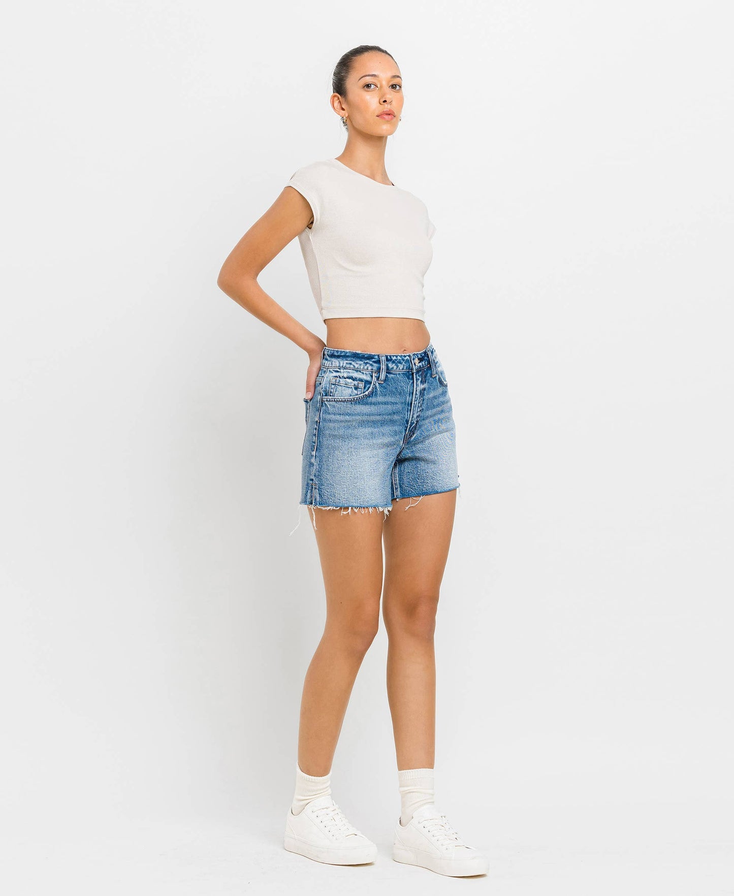 Rebecca High-Rise Shorts by Flying Monkey