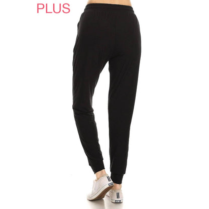Plus Size Joggers - Black