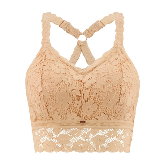 Juliette Lace Bralette by JadyK - Nude