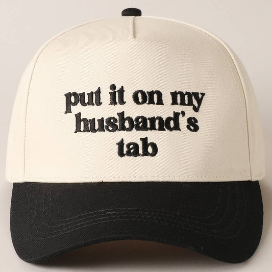 Put It On My Husband's Tab Hat - Black