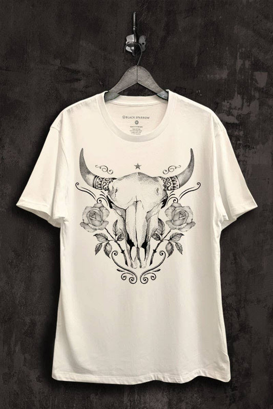 Skull Flowers Graphic T