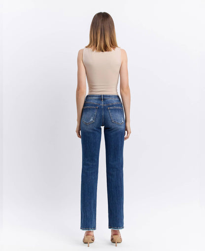 Rae Mid-Rise Straight Jeans