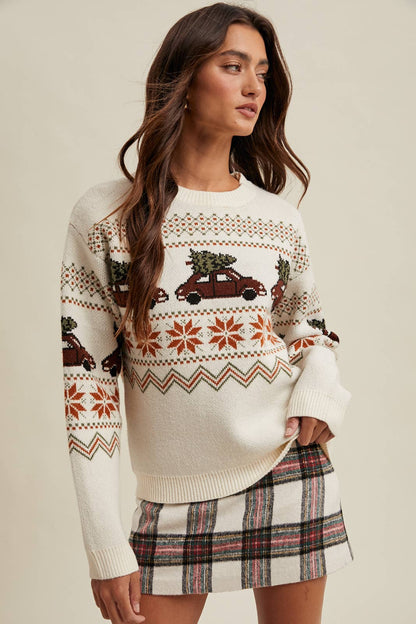 Christmas Car Sweater